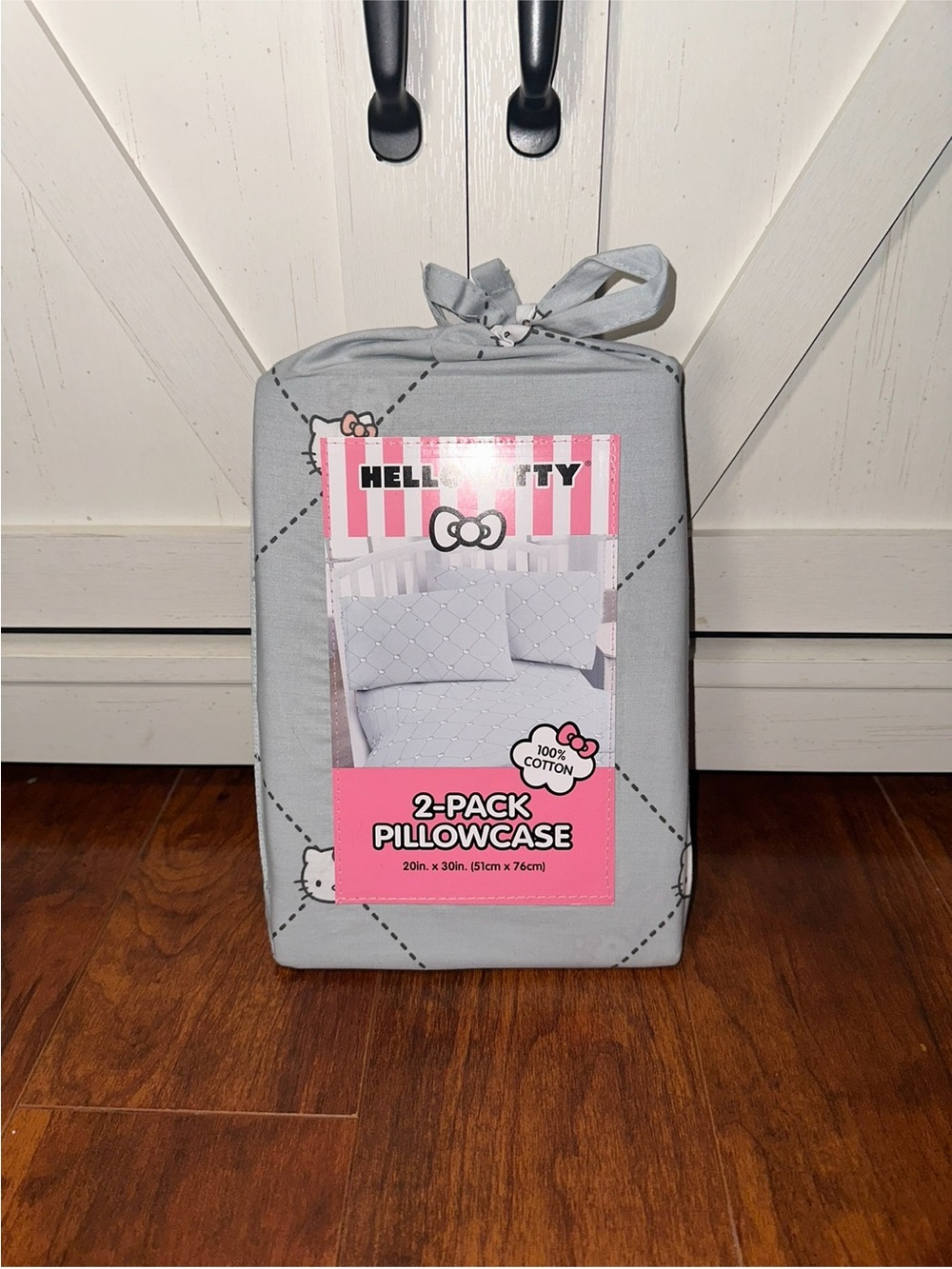 Hello Kitty Light Gray 2-Pack Pillowcases